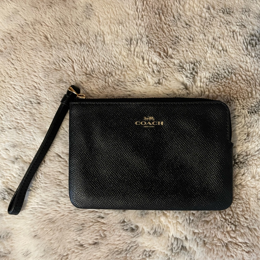Coach Black Wristlet
